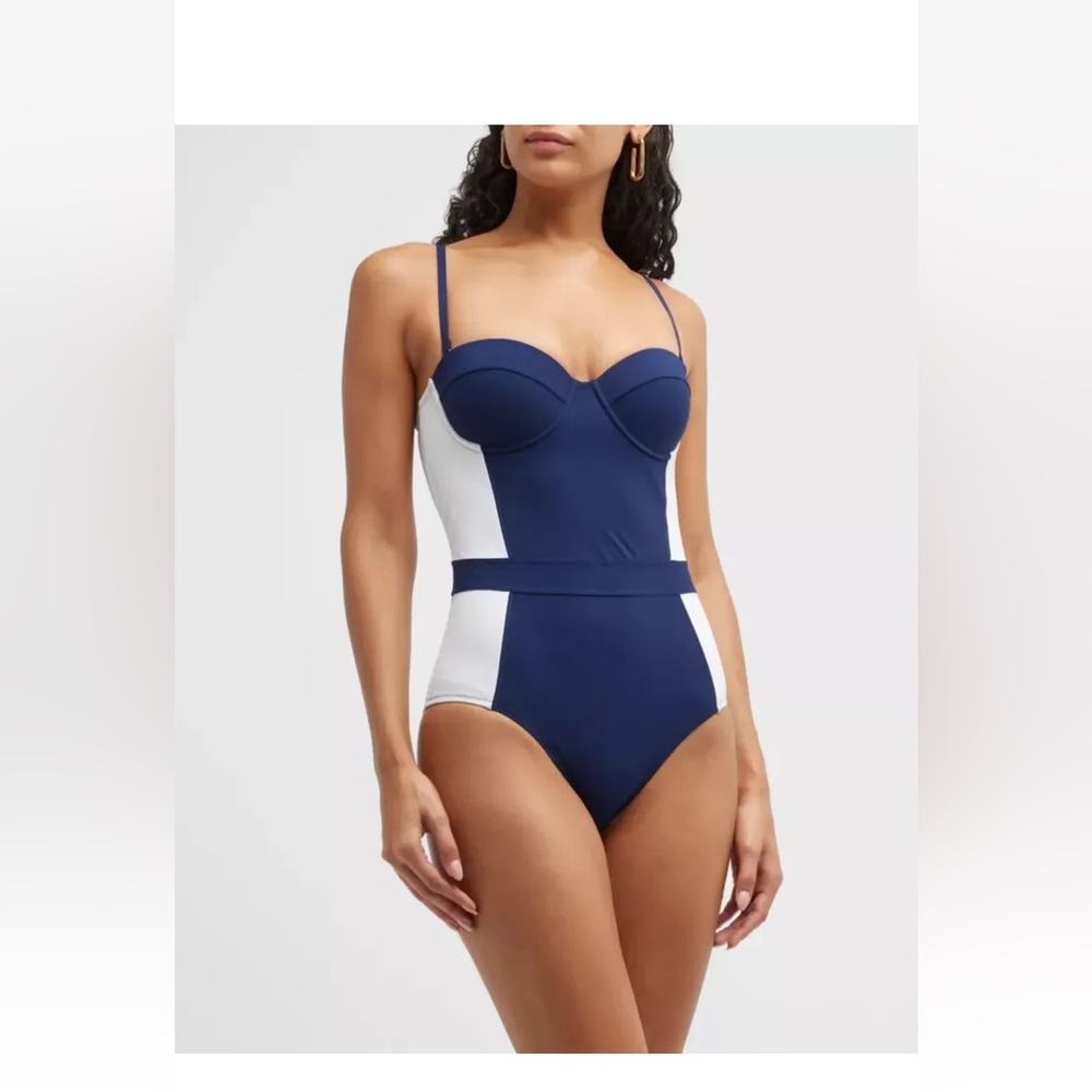 Tory Burch
Lipsi Two-Tone One-Piece
Swimsuit - Picture 10 of 11